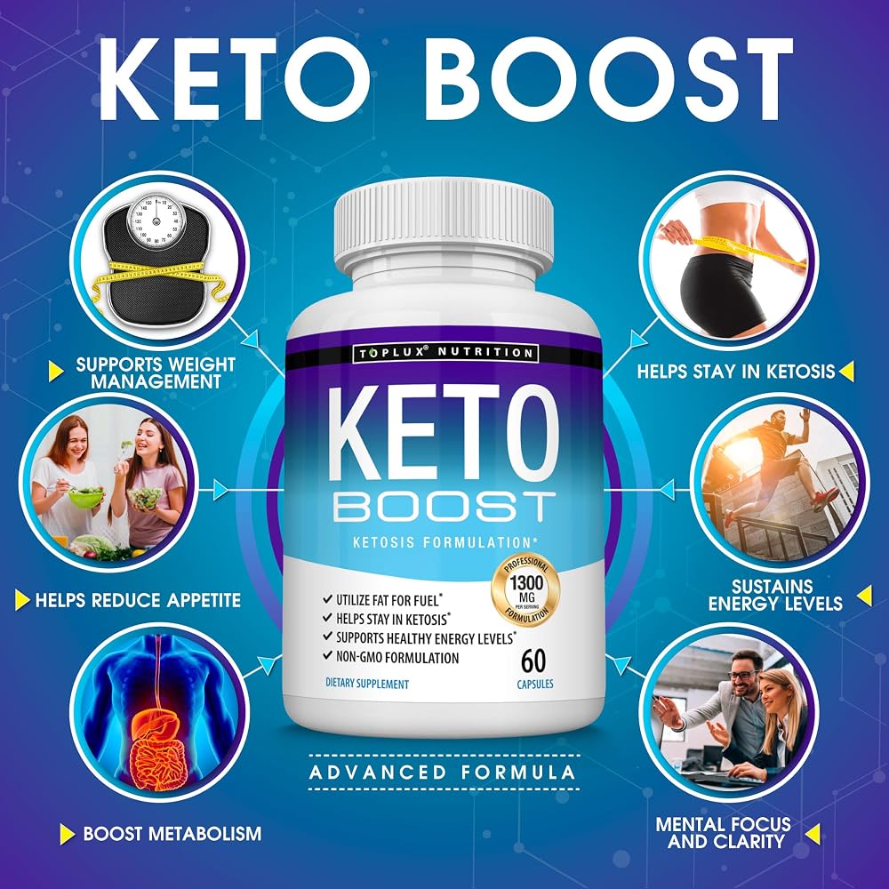 Toplux Keto Boost Diet Pills Ketones Supplement - 120 Capsules - image 2