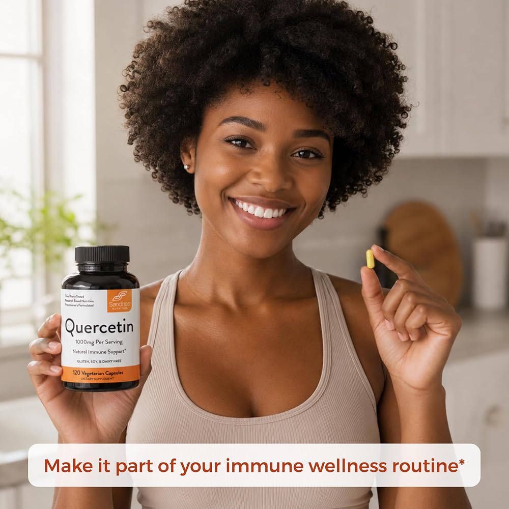 Sandhu's Quercetin 500mg Vegetarian Capsules