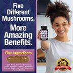 Saint Mingiano Lion's Mane Mushroom Supplement - 120 Capsules - image 5