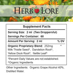 Herb Lore Organic Itch Soother Tincture Liver Support - 4 fl oz - image 5