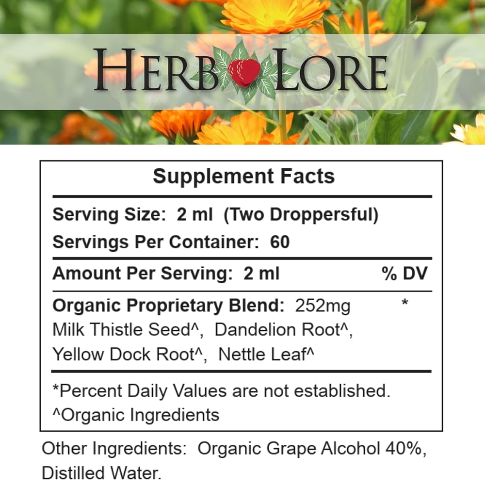Herb Lore Organic Itch Soother Tincture Liver Support - 4 fl oz - image 5