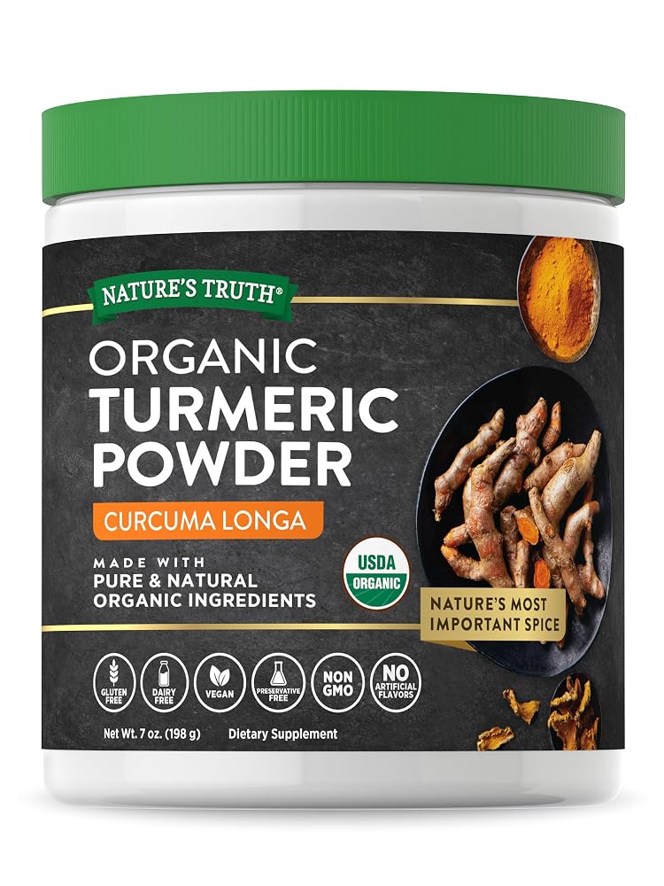 Nature's Truth Organic Turmeric Supplement Powder - 7 oz