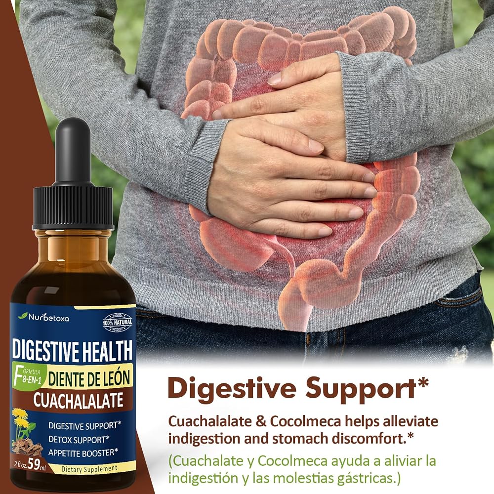 Nurbetoxa Cuachalalate Digestive Health Drops - 2 Fl Oz - image 2