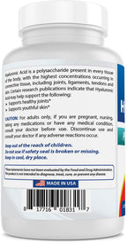 Best Naturals Hyaluronic Acid 200 mg 120 Tablets (Non-GMO