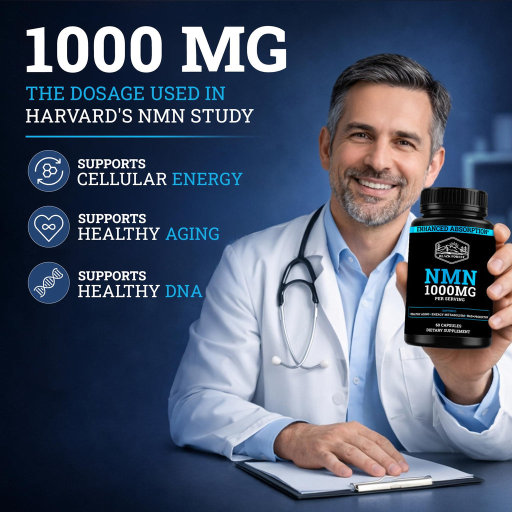 Black Forest NMN 1000mg Nicotinamide Mononucleotide - 60 Capsules - image 5