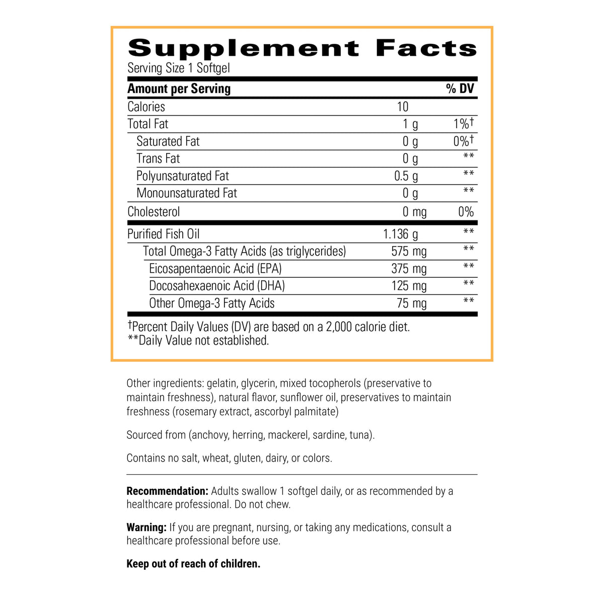 Integrative Therapeutics Pure Omega HP Fish Oil - 120 Softgels - image 2