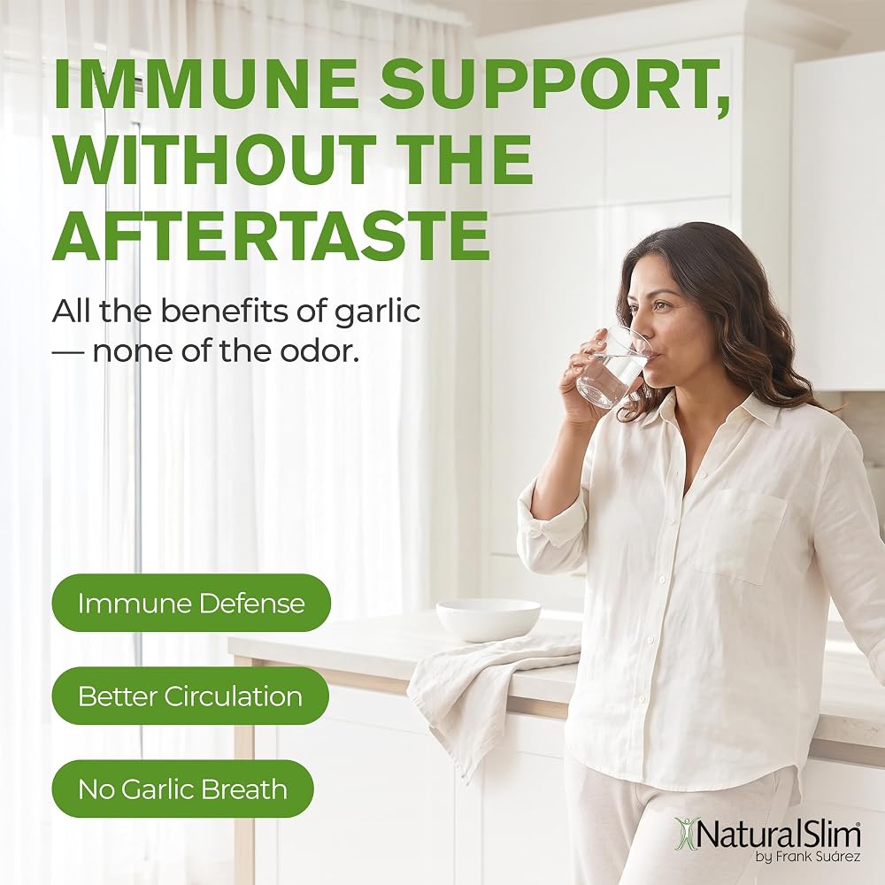 NaturalSlim Garligin Garlic & Ginger Immune Supplement - 100 Capsules - image 7