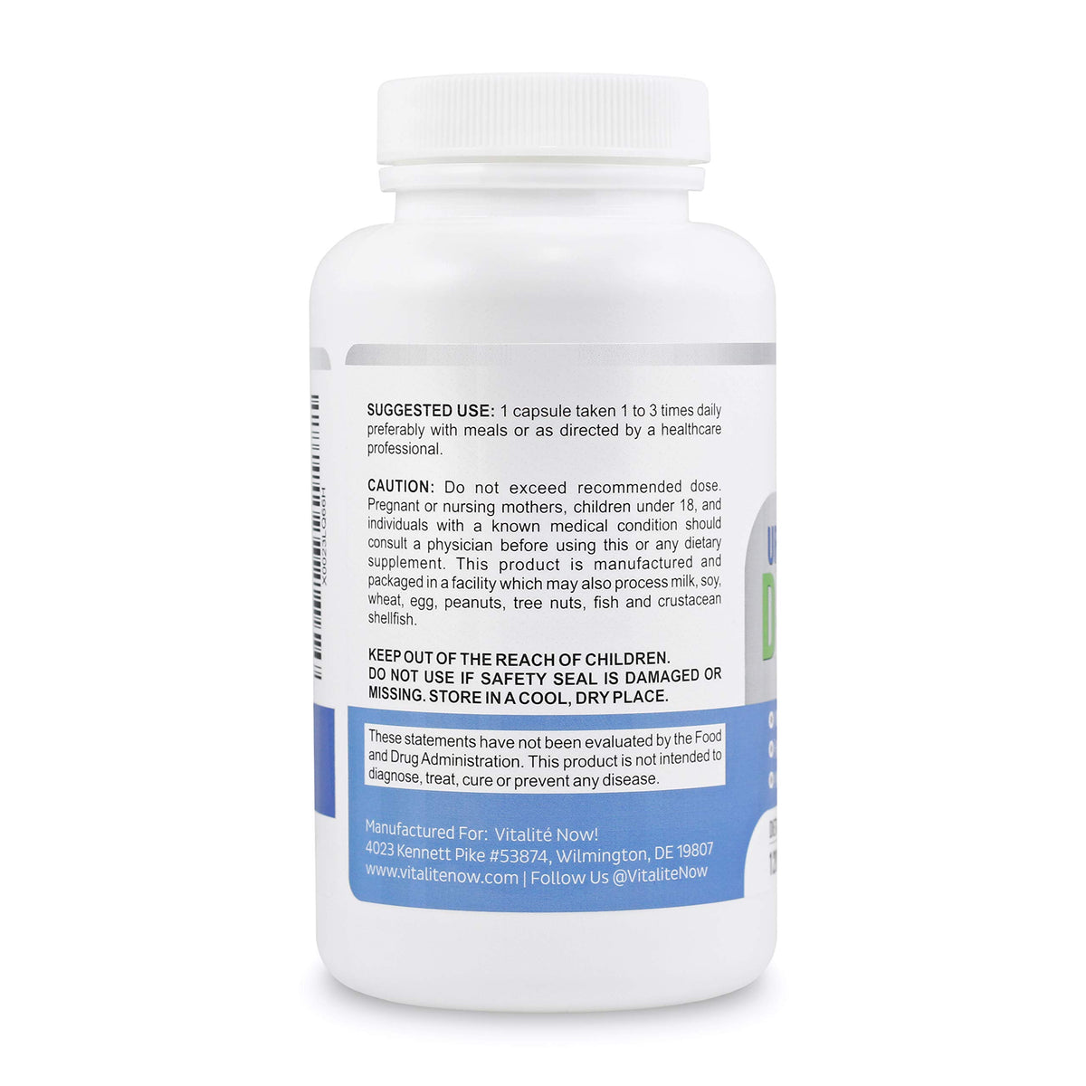 Vitalité Now! D-Mannose with Cranberry Extract - 120 Capsules - image 4