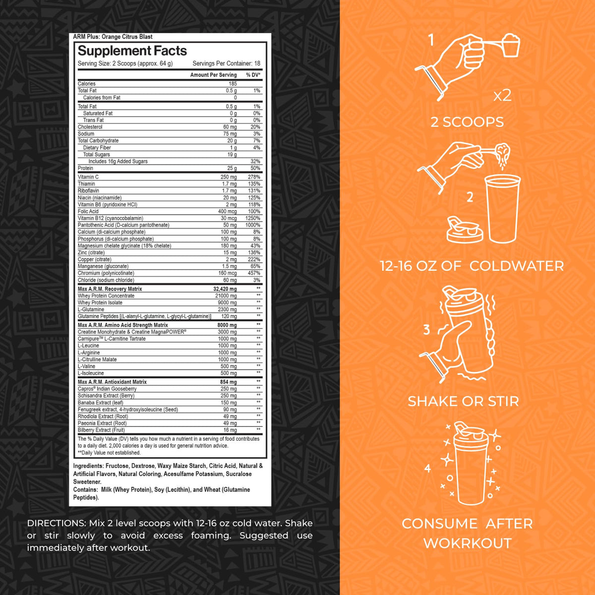 Max Muscle Arm Plus+ Anabolic Recovery Matrix