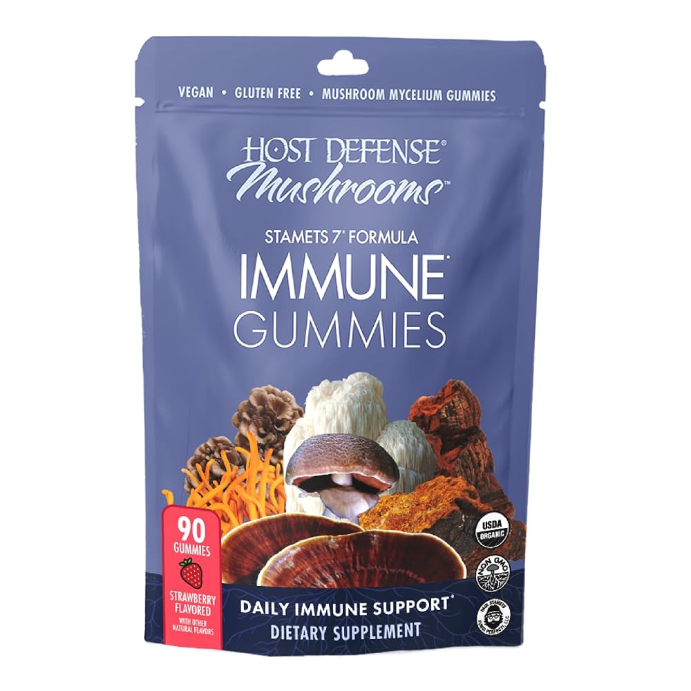 Host Defense Immune Gummies Mushroom Supplement - 90 Gummies