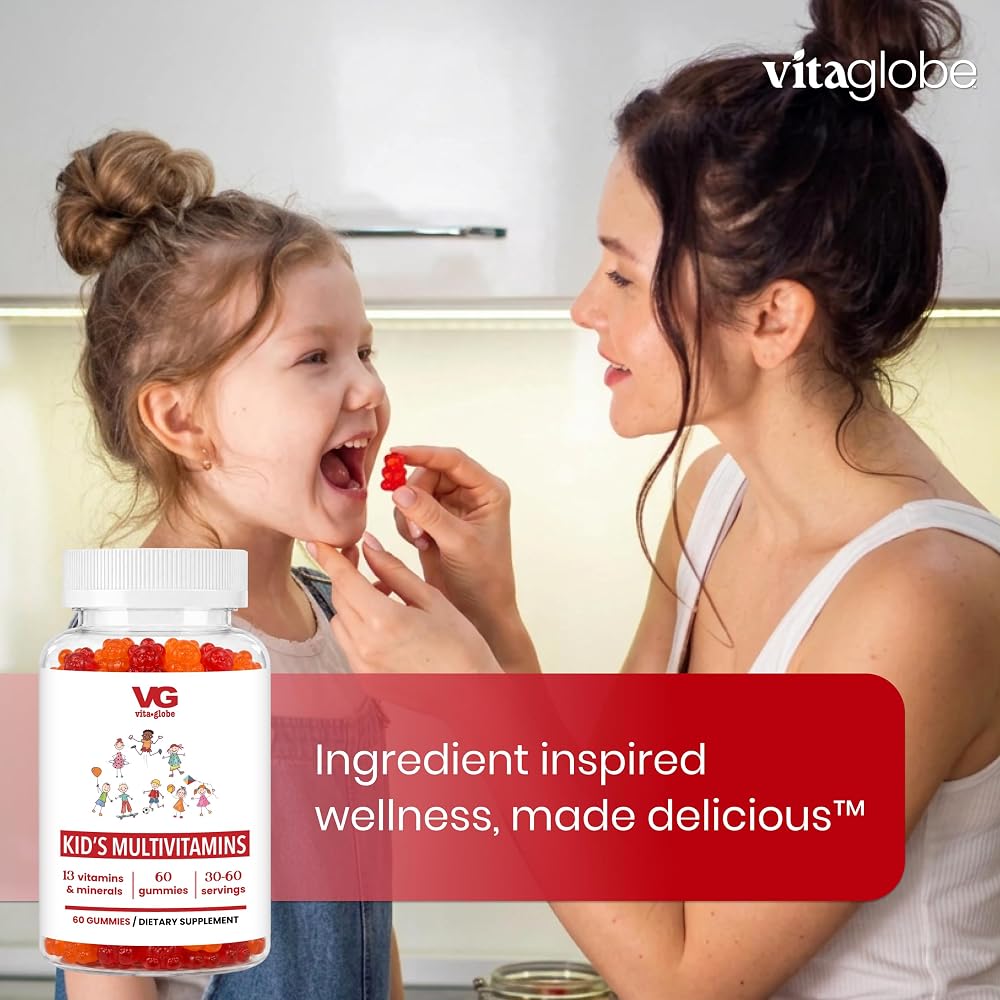 VITA GLOBE Kids Multivitamin Gummies with Vitamins A C D E - 60 Gummies - image 6
