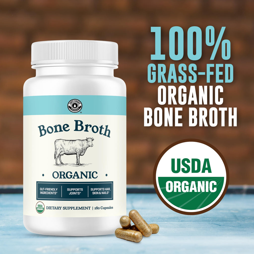 Left Coast Performance Grass-Fed Bone Broth Capsules - 180 Capsules - image 3