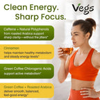Vegs Turmeric Green Coffee Energy & Focus - 60 Pyramid Bags - image 5