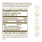 Solgar Oceanic Silica from Red Algae 25 mg - 100 Vegetable Capsules - image 2