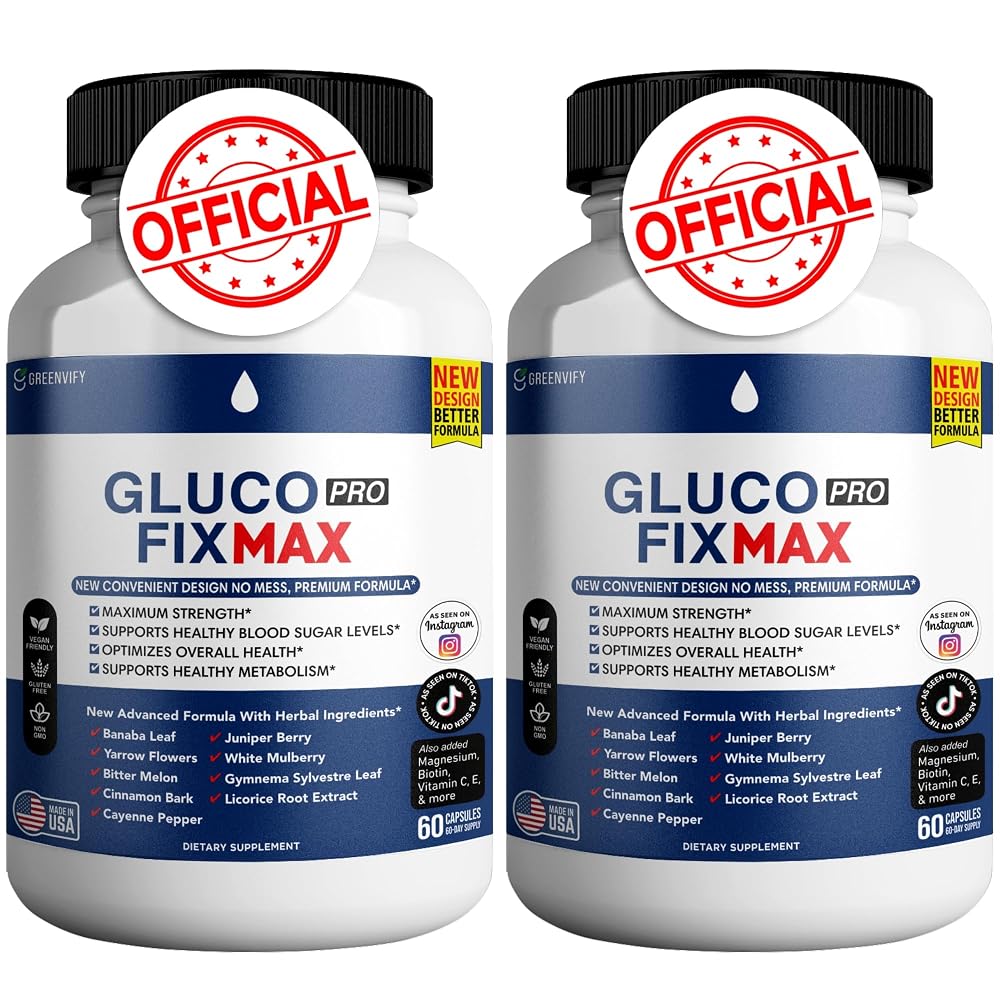 GREENVIFY Gluco Pro Fix Max All Natural Formula - 120 Capsules