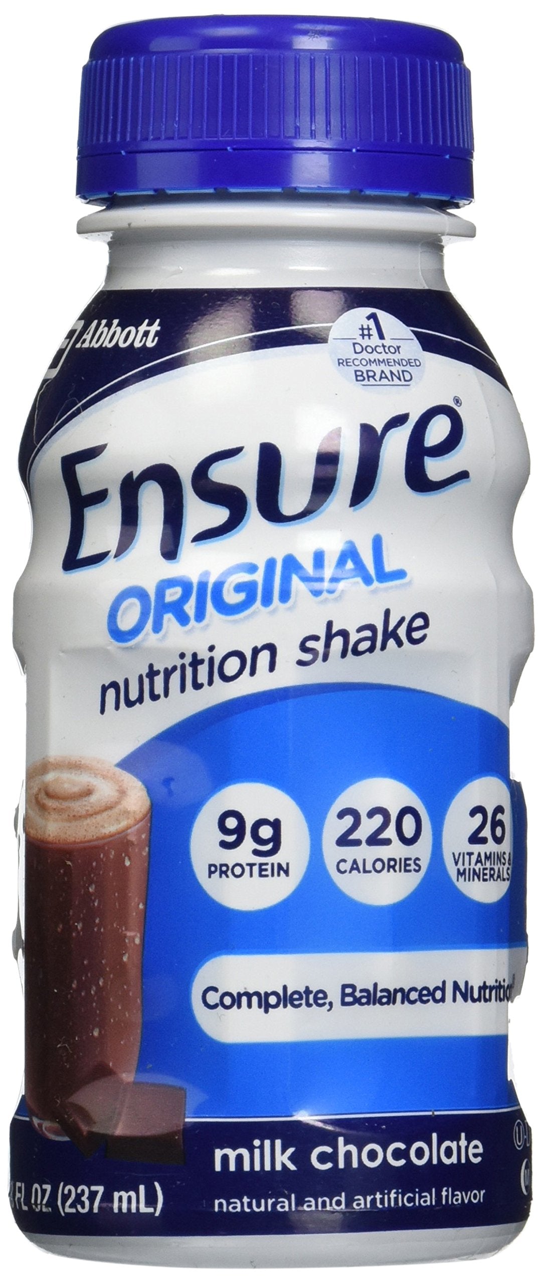 Ensure Complete Balanced Nutrition Creamy Milk Chocolate Shake - 24 Pack