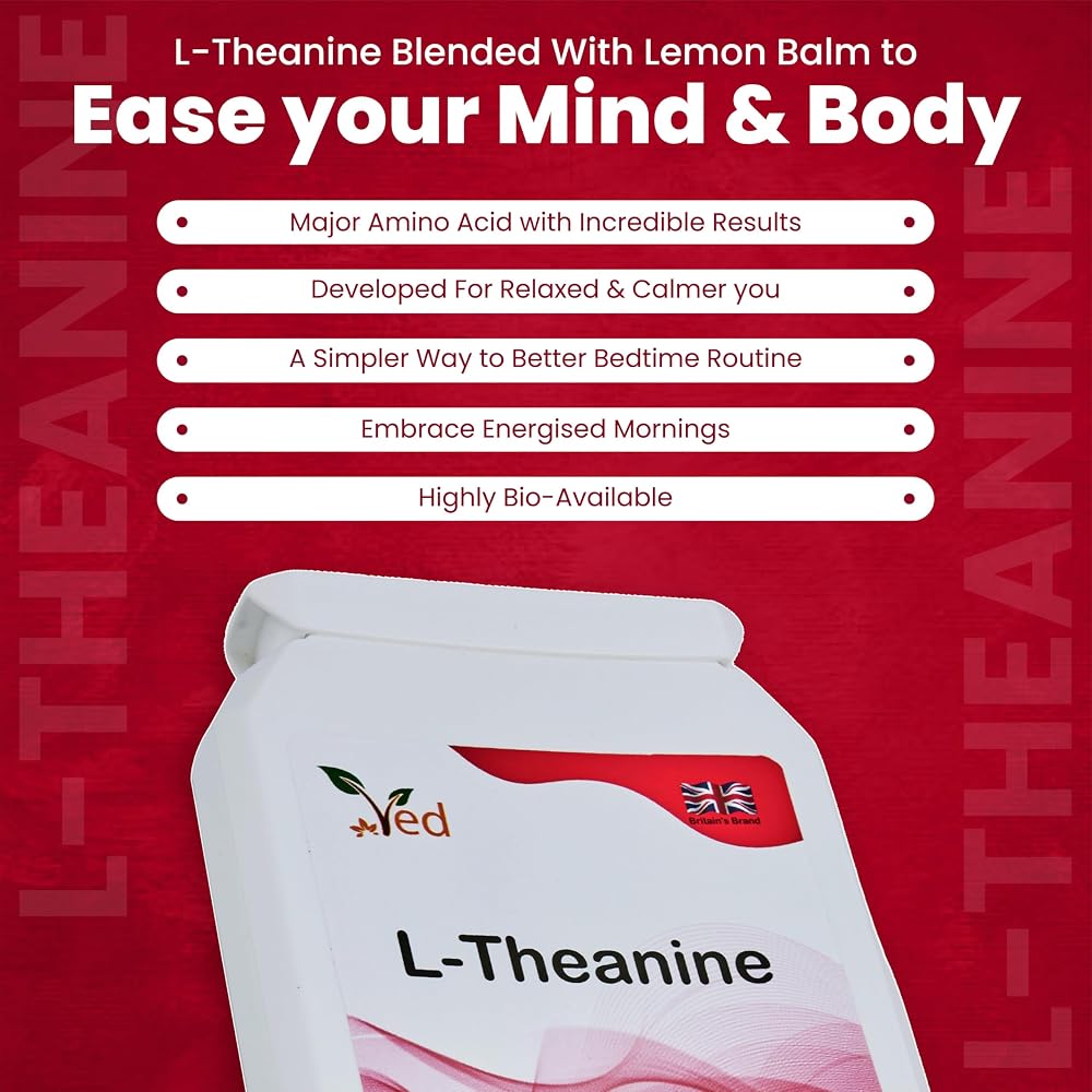Ved L-Theanine 300 mg for Relaxation & Focus - 90 Capsules - image 4