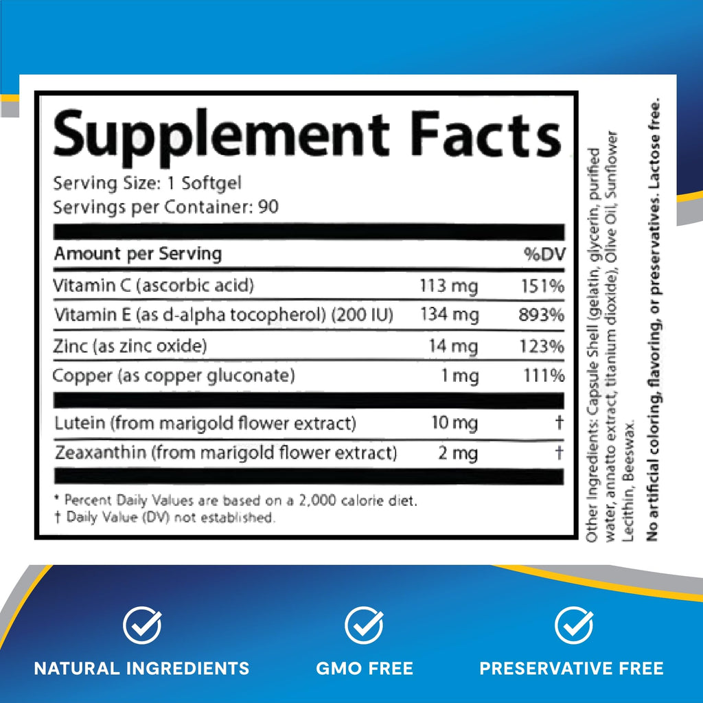 Lipotriad Visionary Eye Vitamins - 90 Capsules - image 6