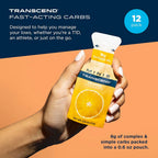 Transcend Foods Mini Orange Gel (.6 oz) Fast-Acting Carb Gel