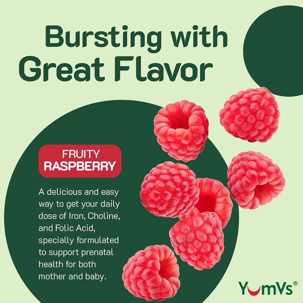 YUM-V'S Prenatal Gummies for Women with Folic Acid & Iron - 60 Count - image 4
