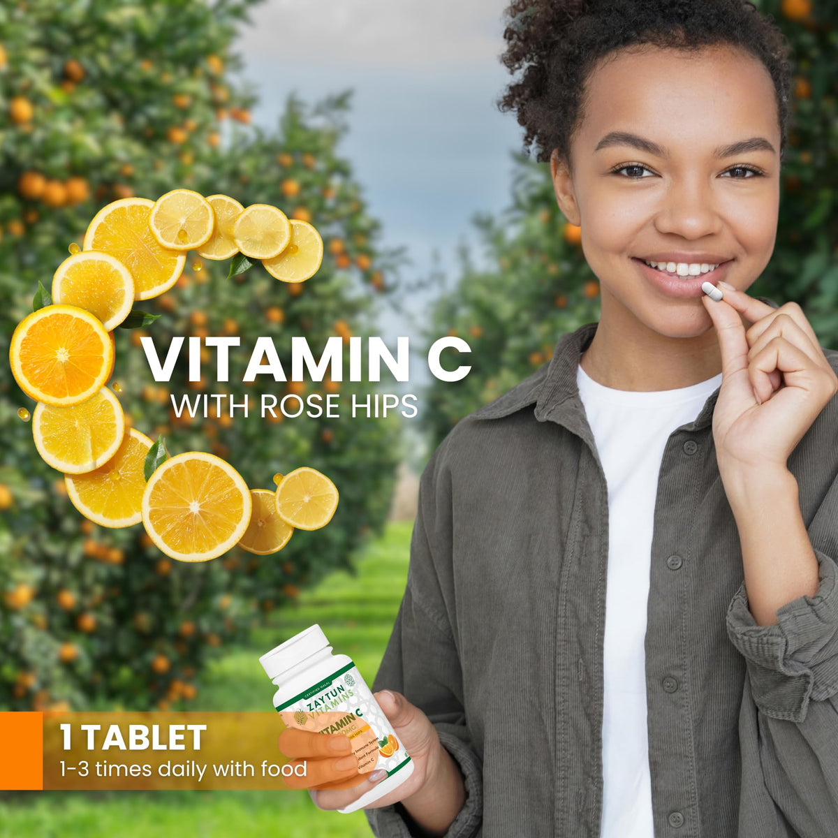 Zaytun Halal Vitamin C 500mg Immune Support - 60 Tablets - image 5