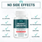BTQ BIOTEQUE LAB Height Growth Maximizer Calcium Vitamin D3 Zinc - 60 Capsules - image 5