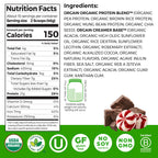 Orgain Organic Vegan 21g Protein Powder, Peppermint Hot Cocoa, 1.02 lb