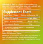 NATURION Buffered Vitamin C 1000 mg with Organic Turmeric