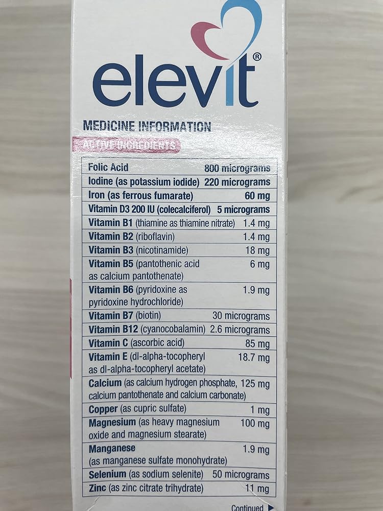 Elevit Prenatal Multivitamin with Iodine - 100 Tablets - image 4