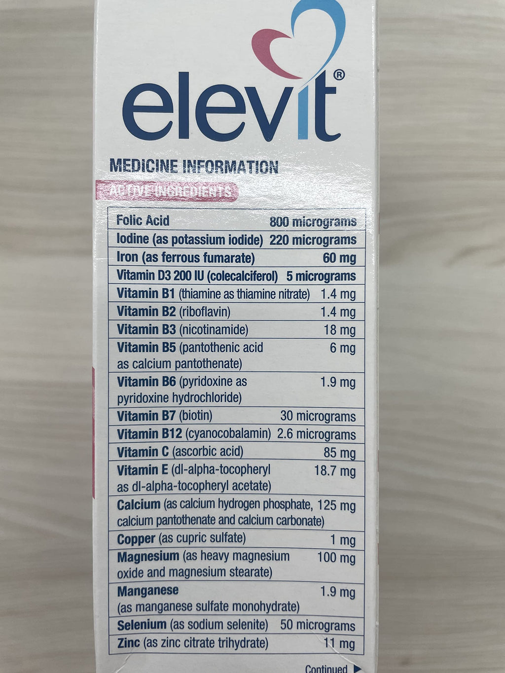 Elevit Prenatal Multivitamin with Iodine - 100 Tablets - image 4