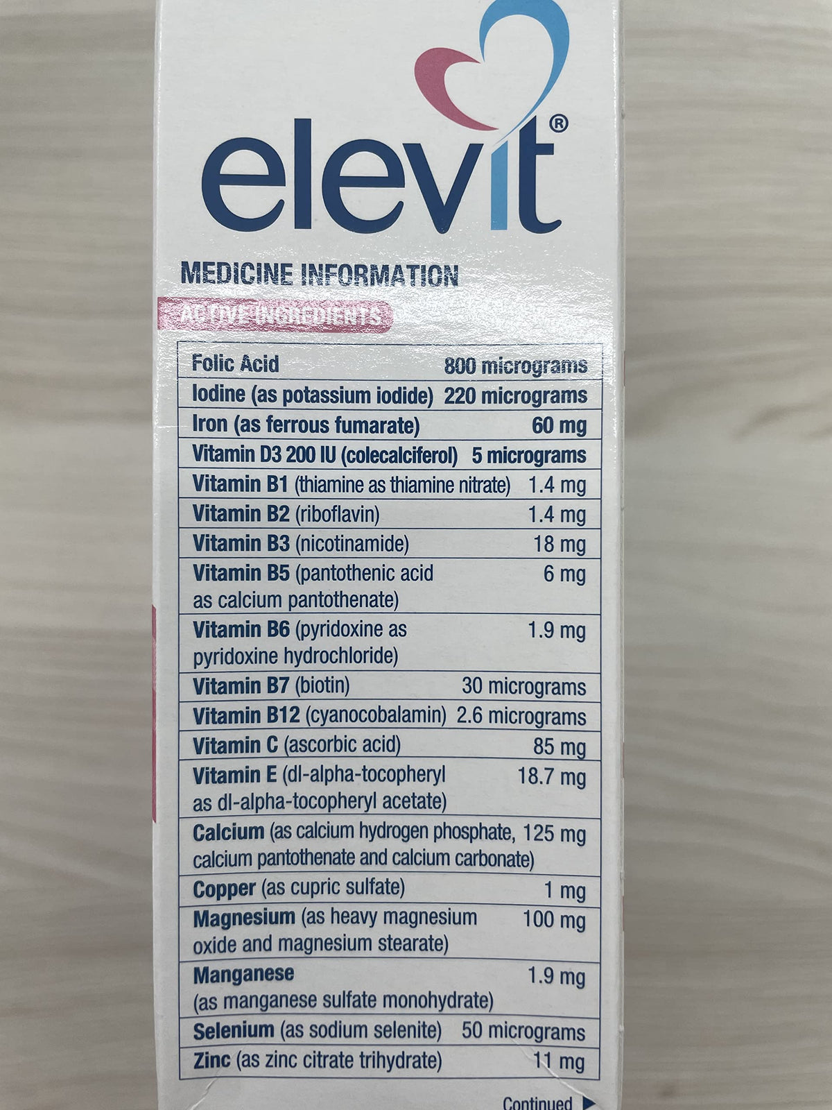 Elevit Prenatal Multivitamin with Iodine - 100 Tablets - image 4