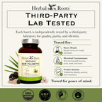 Herbal Roots Organic Saw Palmetto Supplement - 60 Vegan Capsules - image 4