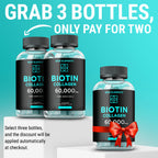 New Elements Biotin & Collagen Peptides Gummies - 60 Count - image 3