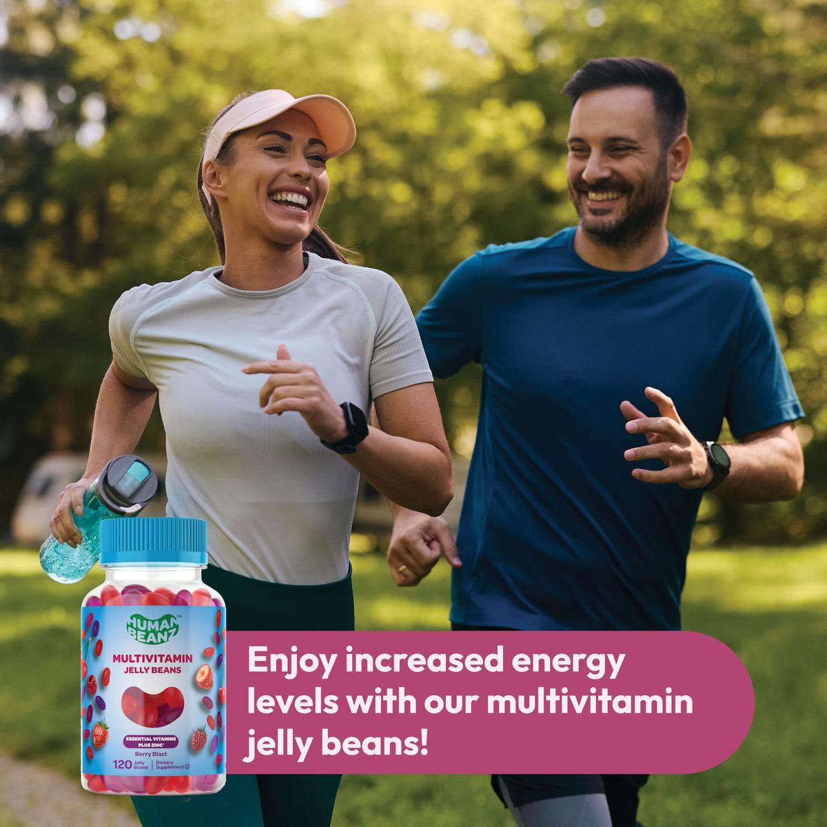 Human Beanz Multivitamin Jelly Bean Gummies with Zinc - 120 Count - image 5