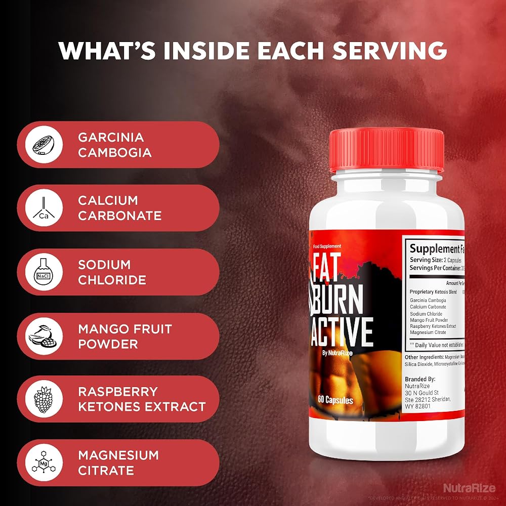 NutraRize Fat Burn Active Keto Formula - 120 Capsules - image 5