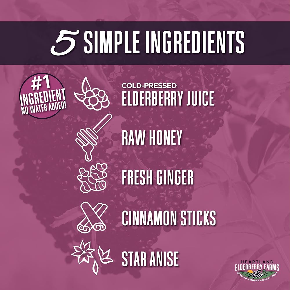 Heartland Elderberry Farms Elderberry Syrup - Zero Water Added Highly