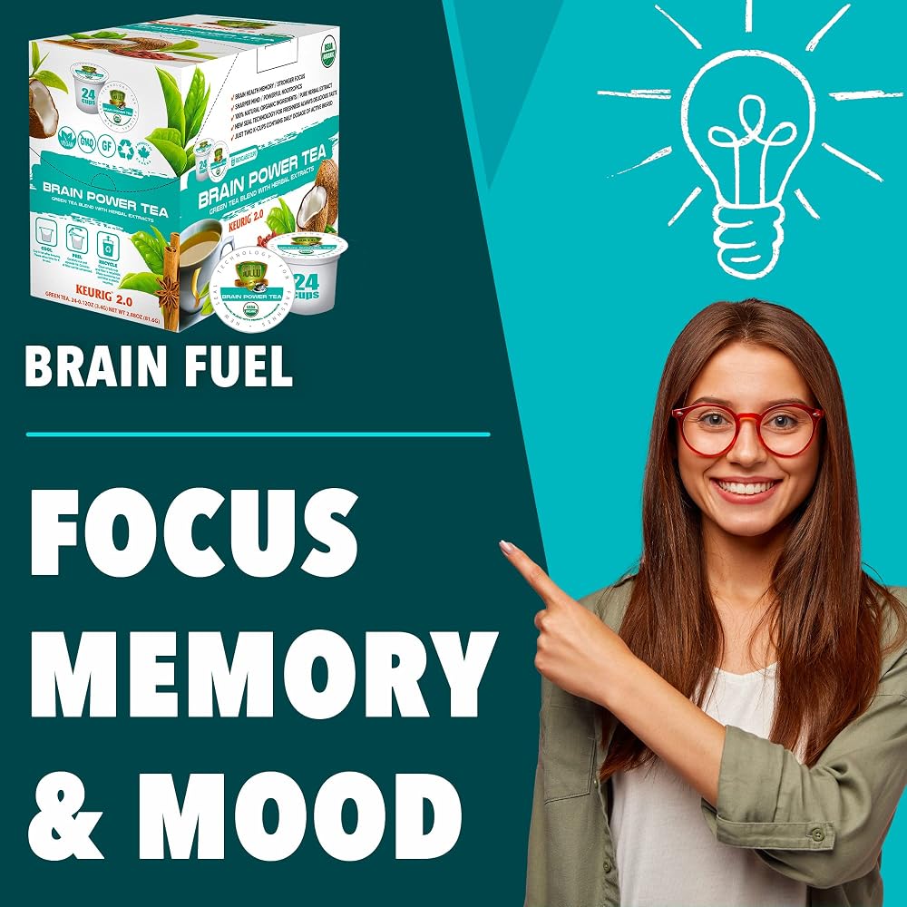 SOLLO Brain Power Organic Green Tea Pods with MCT & Acai - 24 Count - image 5