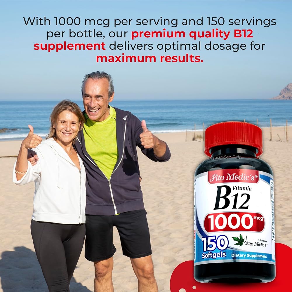 FITO MEDIC'S Vitamin B12 Softgels - 150 Softgels - image 4