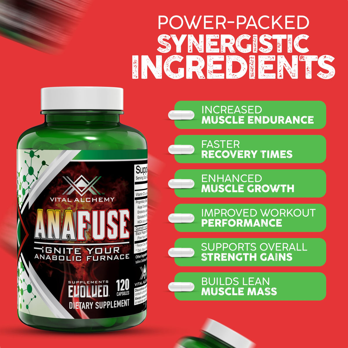 Vital Alchemy Anafuse Turkesterone Supplement - 120 Vegan Capsules - image 3