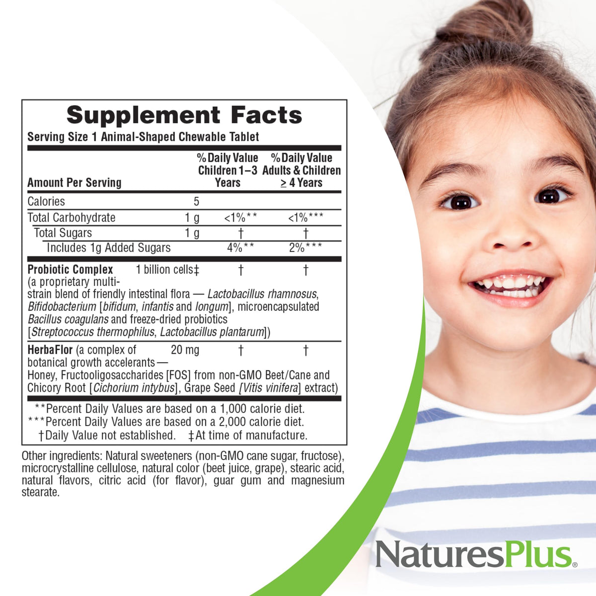 NaturesPlus Animal Parade AcidophiKidz Probiotics - 90 Tablets - image 5