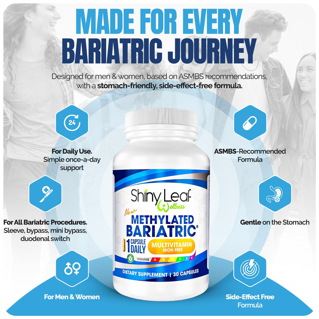 Shiny Leaf Bariatric Multivitamin Without Iron, Methylated, Once Daily