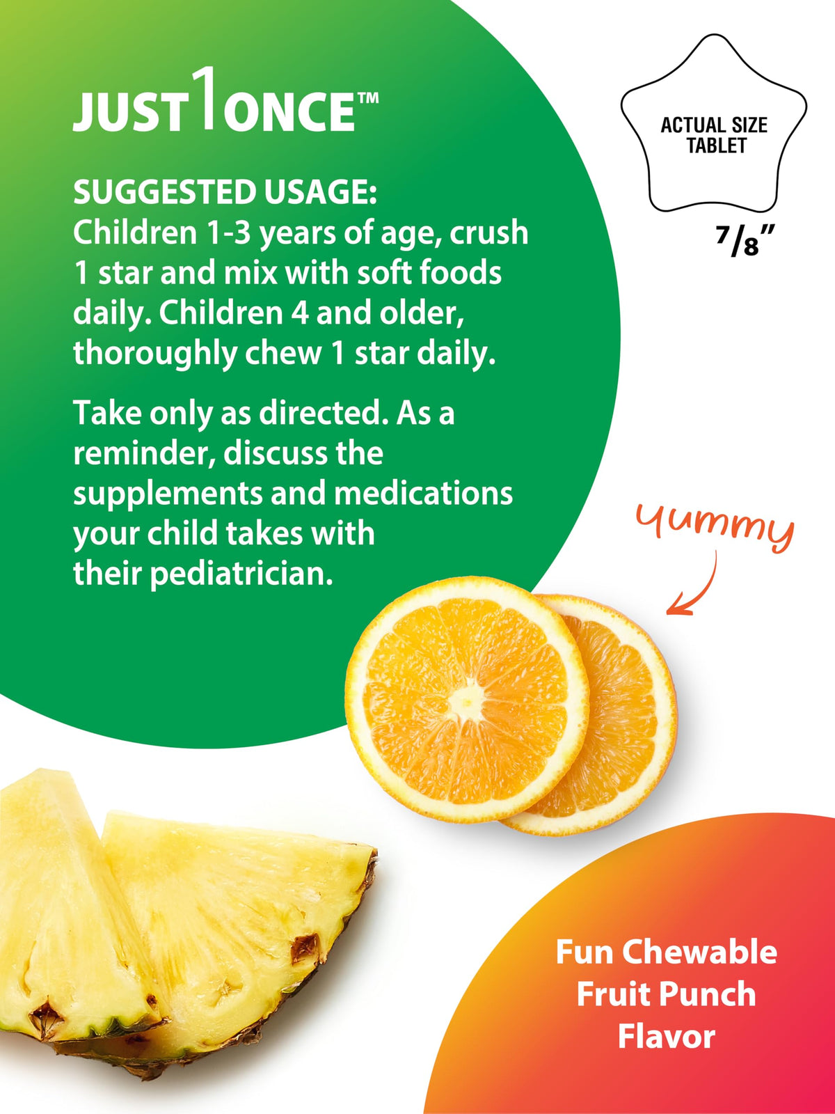 Rainbow Light Kids One+ Multivitamin - 50 Chewable Tablets - image 5