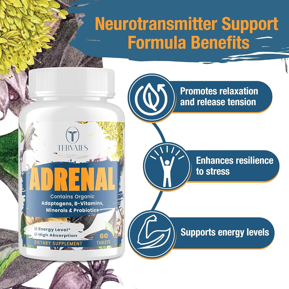 Tervaies Adrenal Support Adaptogen Complex - 60 Tablets - image 4