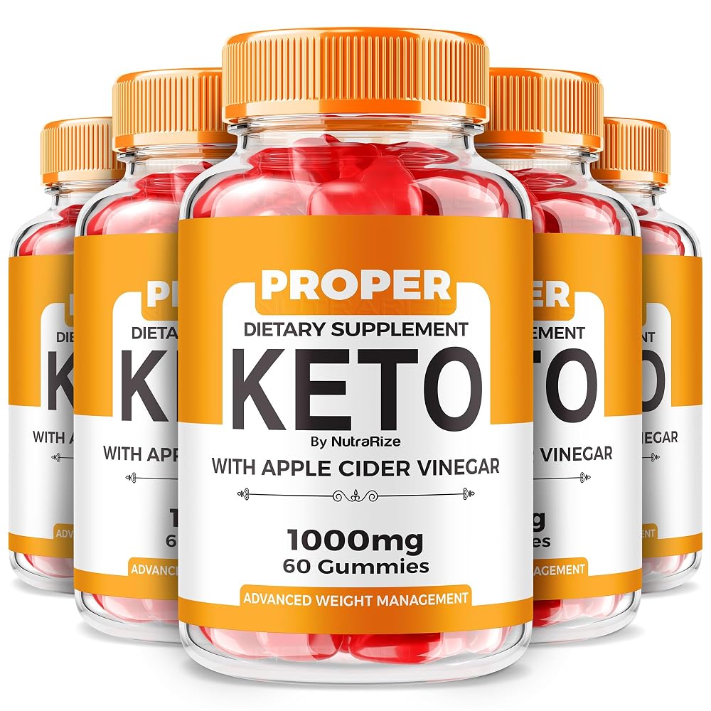 NutraRize Proper Keto ACV Gummies Weight Loss Formula - 300 Gummies