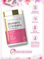 Carlyle Women's Cranberry Plus Probiotics - 120 Vegetarian Capsules - image 5