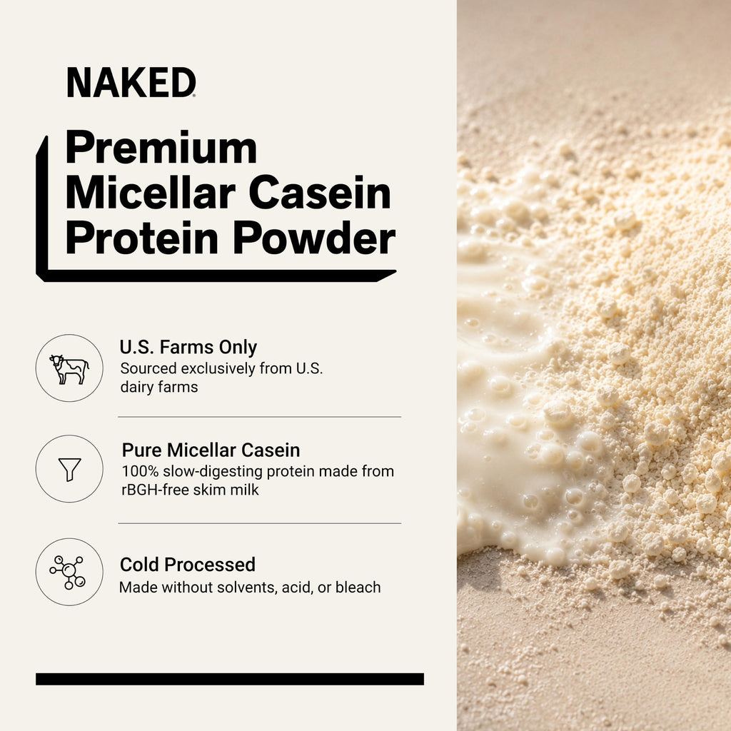 NAKED Casein Micellar Casein Protein Powder - 5 Lb - image 2