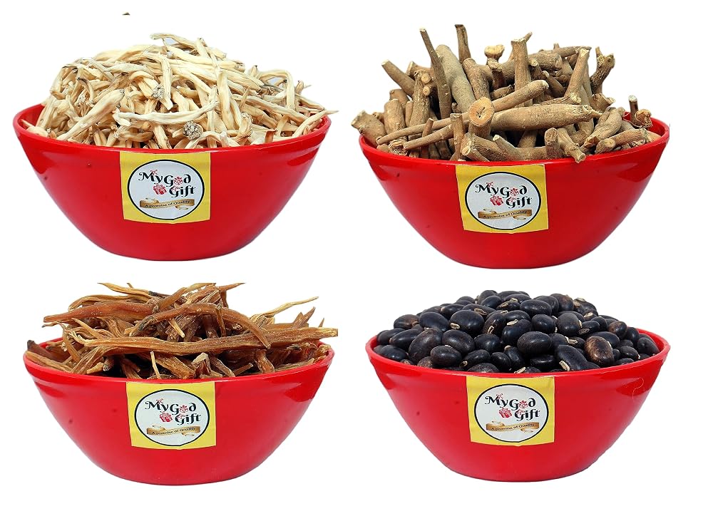 My God Gift Shatavari, Safed Musli, Ashwagandha & Kaunch Beej Combo - 200g