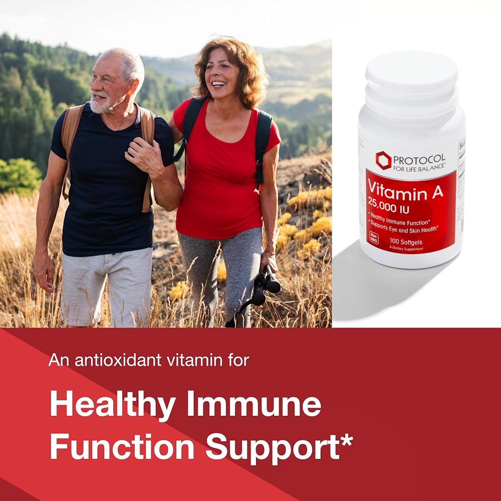 PROTOCOL FOR LIFE BALANCE Vitamin A 25,000 IU Eye Health - 100 Softgels - image 3