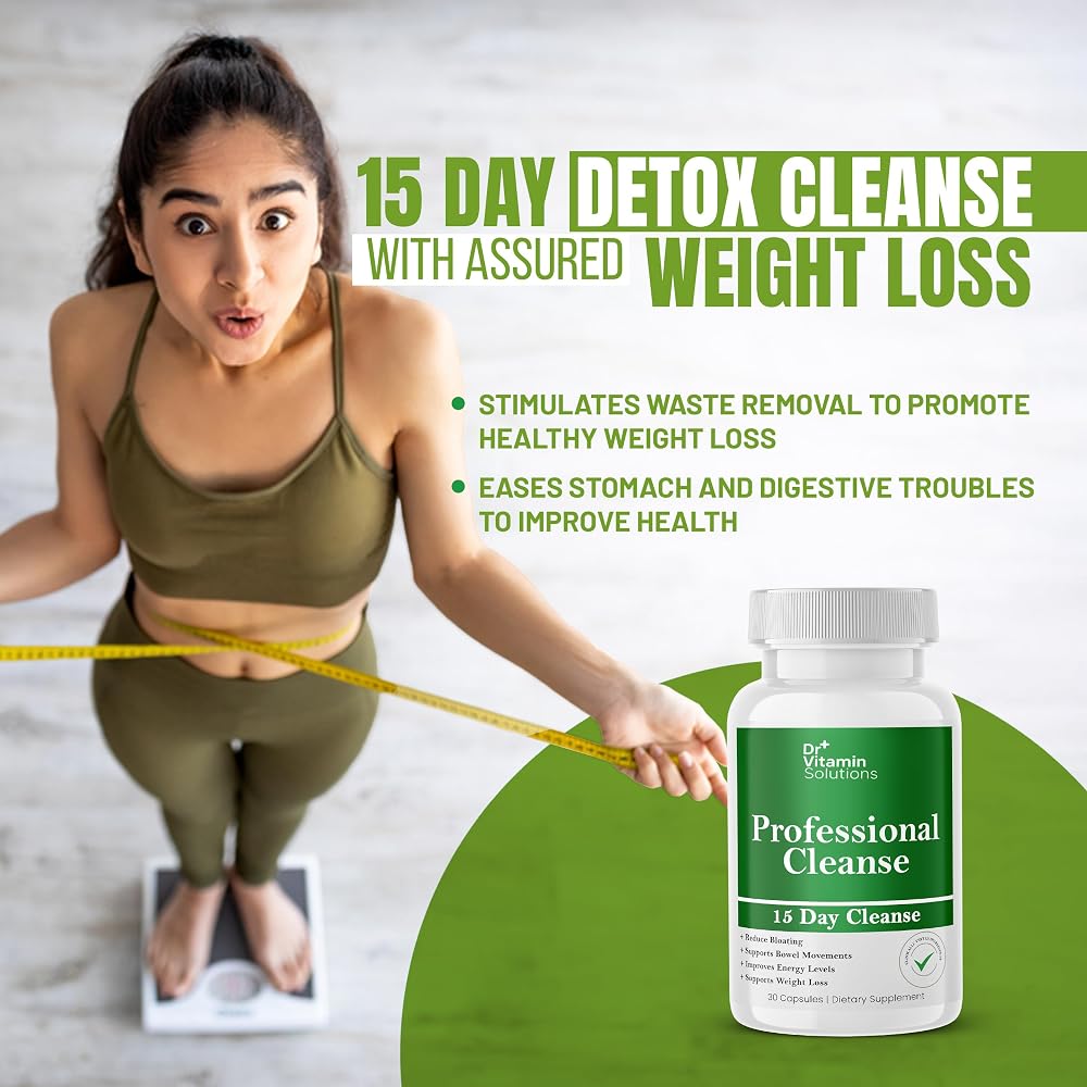 DR VITAMIN SOLUTIONS 15 Day Gut Cleanse Detox for Women and Men
