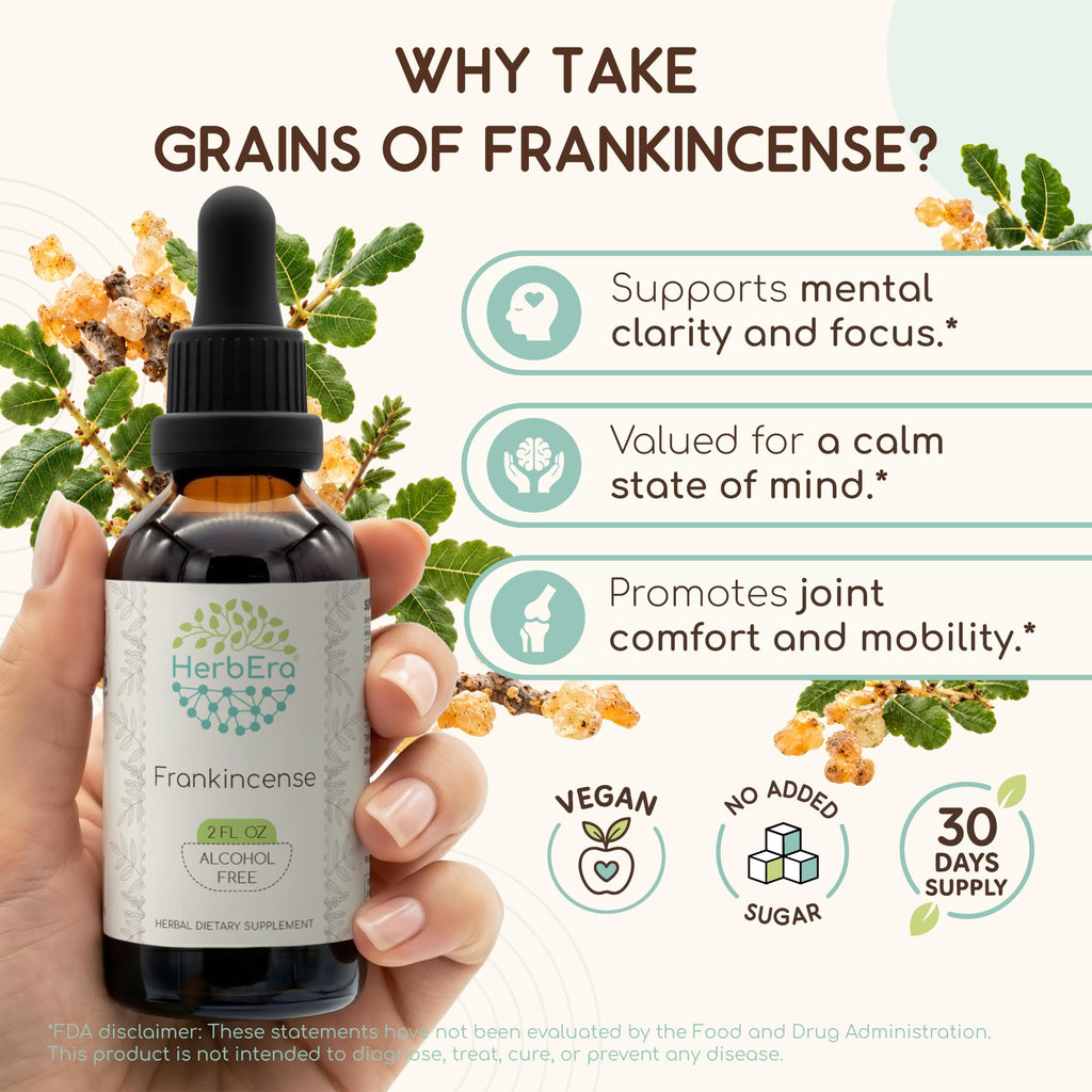 HerbEra Frankincense Alcohol-Free Herbal Extract Tincture